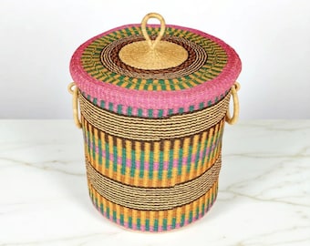 高さ24インチの蓋付きランドリーバスケット、ランドリーバスケット