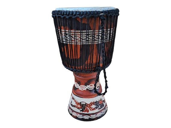 African Djembe Drum,ghana Drum 10x18 Inches,african Wooden Drum