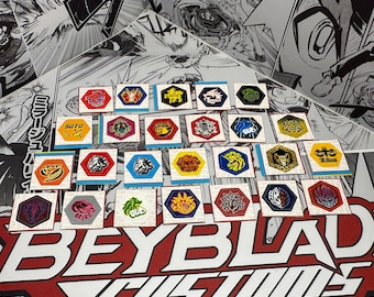 Beyblade Metal Facebolt Sticker Sheet Original