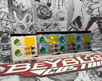 Beyblade Metal Rock Leone Sticker Sheet Original / Holo