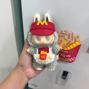 Hand-sewn Doll Clothes for Lobubu Cute Kawaii Clothes , Customized Lobubu Doll Apron, Fits 15/17cm Dolls (Doll Not Included)