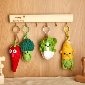 Emotional Support Crochet Fruits, Animals, Vegetables, Positive Crochet Desk Buddies, Positive Gift,Teacher Employee Appreciation Gift