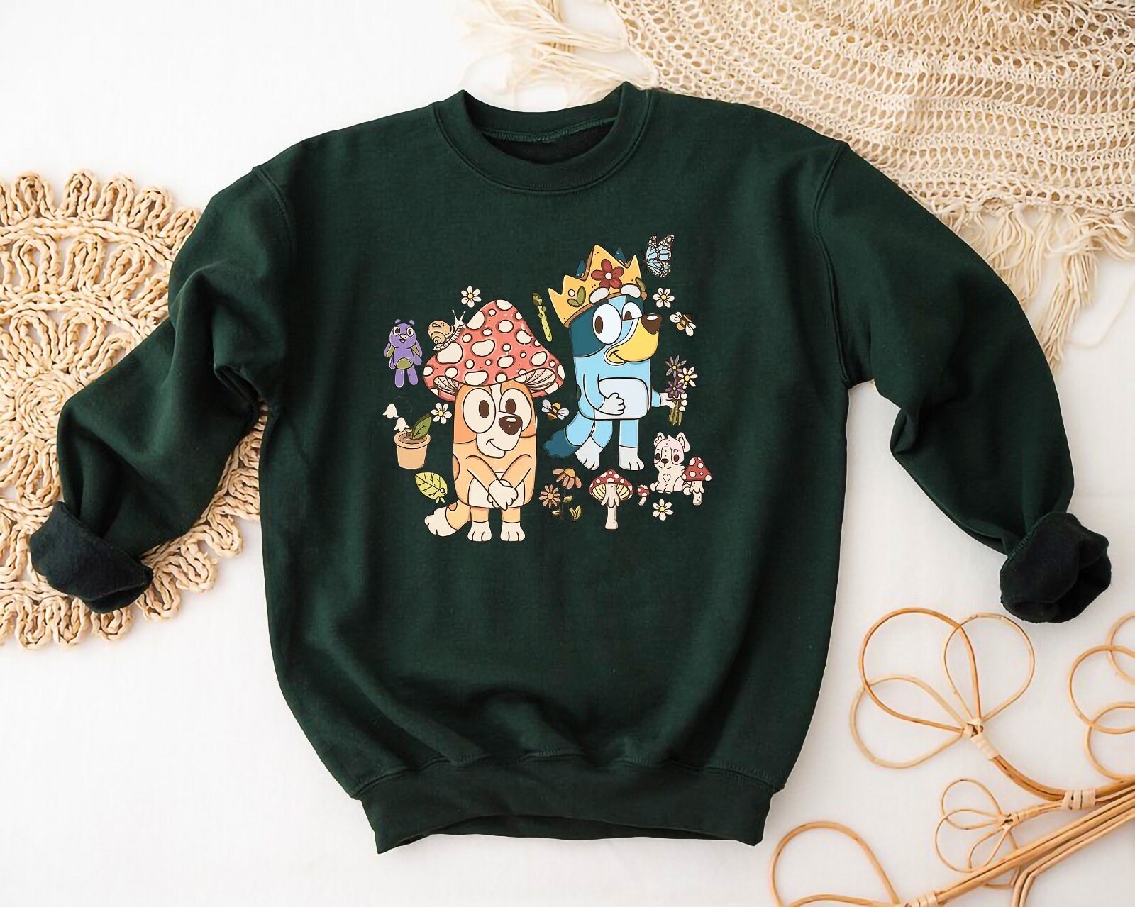 BlueY Sweatshirt Und Shorts Set Mädchen - Offizielles Bluey Merchandise