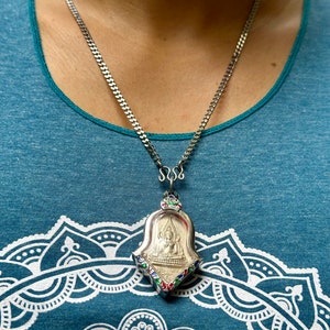 Phra Thai Amulet: LP Chinnarat Temple Pendant with Stainless Steel Necklace