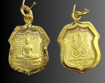 金色のラーマ5世とL・P・ソートーン王のお守り：タイ仏教の幸運