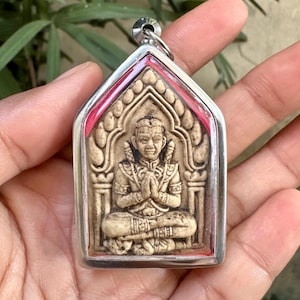 Sacred Khun Paen Pendant Amulet Talisman Phraiy Kuman Money Bag Thai Charm Wealth Prosperity Protection Fortune Love  Spirit Spiritual Power