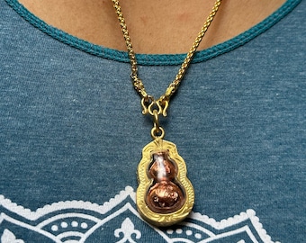Thai Nam Tao Amulet: Wealth & Fortune Gourd Pendant
