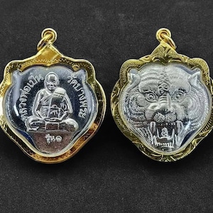 Amuleto budista Tigre Colgante Lp Pern bendecido Poderoso de Wat Bang Phra Talismán para Atracción Encantador amuleto de la suerte