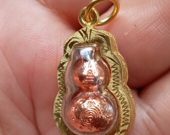 Thai Nam Tao Amulet: Wealth Fortune Bottle Pendant