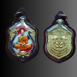 Phra Sema Lp Pat Coin  Buddha Tiger Amulet Holy Talisman Pendants blessed Powerful Attraction Brings lucky charm Fortune Thai Amulet Pendant