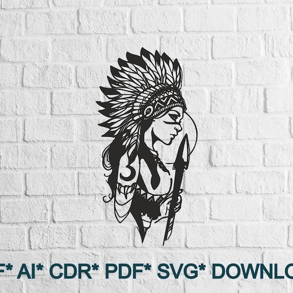 Aboriginal - SVG/DXF - vector file - Digital Download (Dxf, Svg, Pdf, Cdr, Ai) - Laser CNC Plasma Waterjet - Aboriginal Dxf - Aboriginal Svg