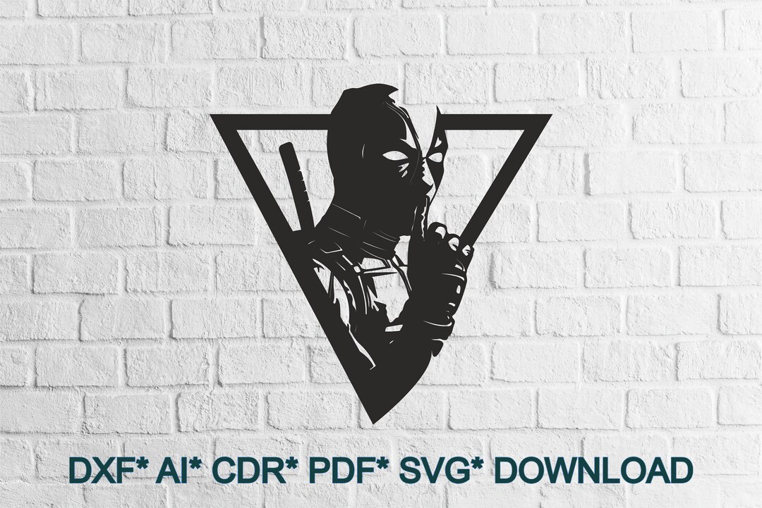 Deadpool SVG, Laser Cut File, CNC Wall Decor (digital Download) - Etsy