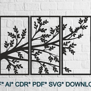 Leafs SVG cut file, cricut, dxf files for plasma, wood cut files, dxf files for laser, files for cnc, Laser Cutting, wall decor