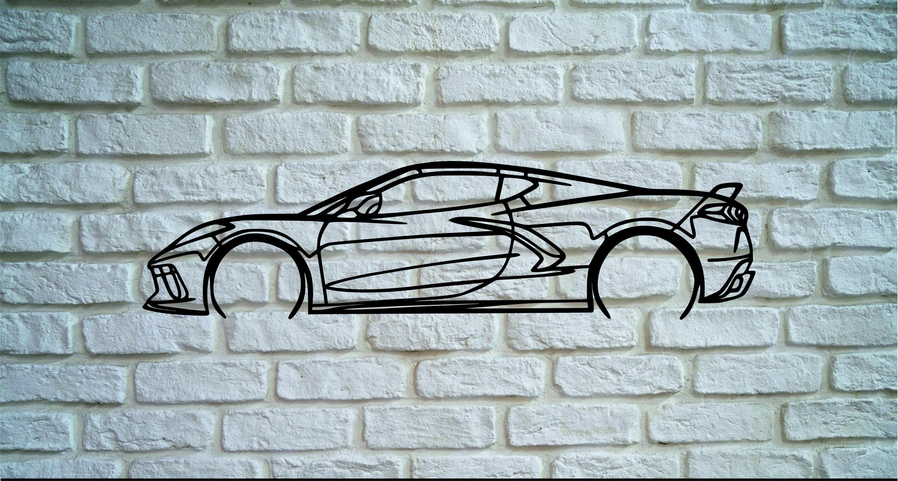 Chevrolet Corvette C8 Digital Files – Chevrolet Corvette C8 SVG , Dxf ...