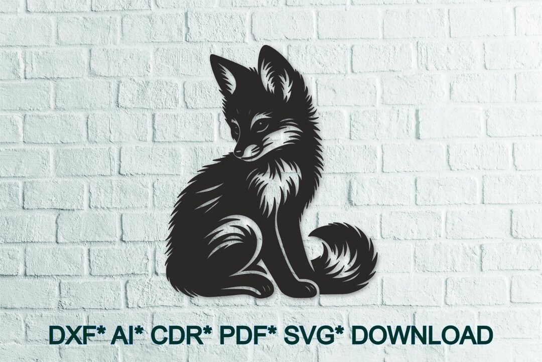 Fox Digital Files – Fox SVG , Fox DXF - Dxf Svg Pdf Ai Cdr for Laser ...