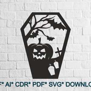 Halloween  Digital Files – Halloween SVG , Halloween  DXF - Dxf Svg Pdf Ai Cdr for Laser Cut, CNC, Plasma, Waterjet , Instant Download
