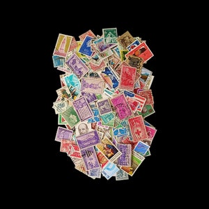 Worldwide mix  postage stamps,Lot of 400  different world foreign used stamps,Vintage World, Collage, Collecting,most cancelled,Junk Journal