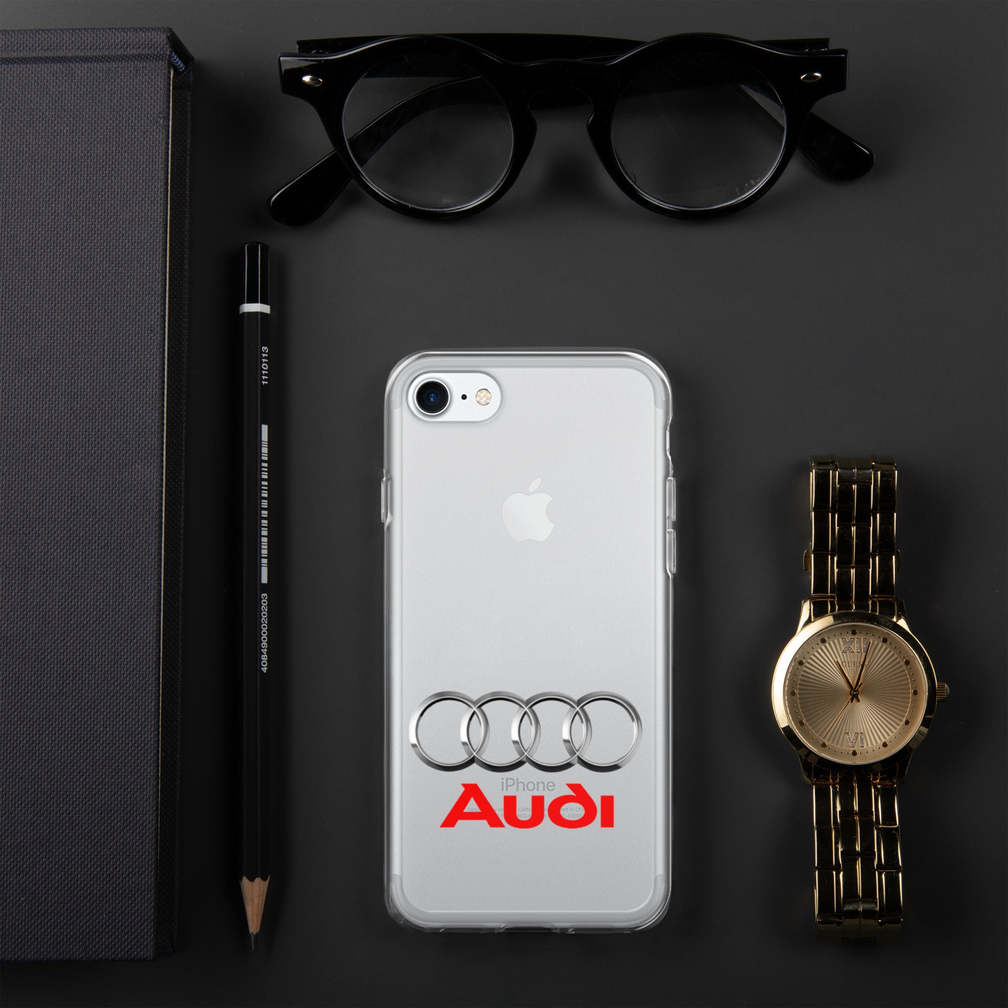 Audi Smartphone Etui Nardia 3151600800 Grau Handy Tasche Hülle iPhone