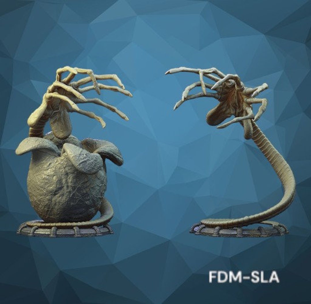 Alien Facehugger 3D Model Print Files, Alien Facehugger STL Model