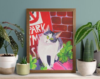 LARGE ISTANBUL CAT Giclée Wall Decor Art Print