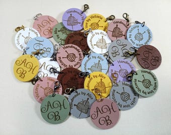 Custom Faux Leather Tags: Personalized Knitting & Crochet Labels