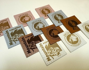 Custom Big Tags: Faux Leather Sew-On Tags for Handmade Items