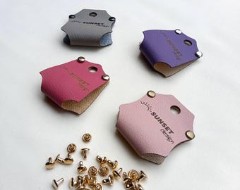 Custom Bracelet Holder-Faux Leather Bangle Holder-Bangle Holder-Hair Elastic Holder for Presentation-Bracelet Tags