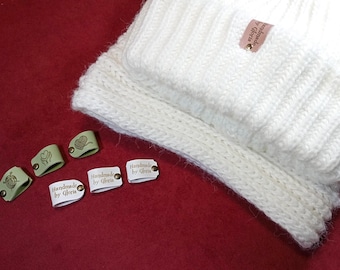Custom Faux Leather Tags: Personalized Labels for Handmade Knitting