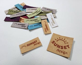 Custom Faux Suede Tags: Sewn Labels for Handmade Items