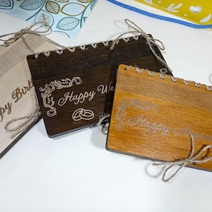 Envelope for money, Wood envelope, Wedding money gift envelope, Personalized birthday gift, Money gift anniversary idea