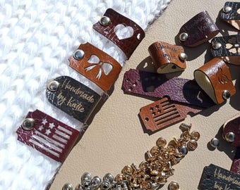 Custom Faux Leather Tags: Personalized Knitting & Crochet Labels