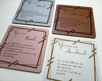 Set of 4 Coasters: A Christian Gift, Biblical Promises