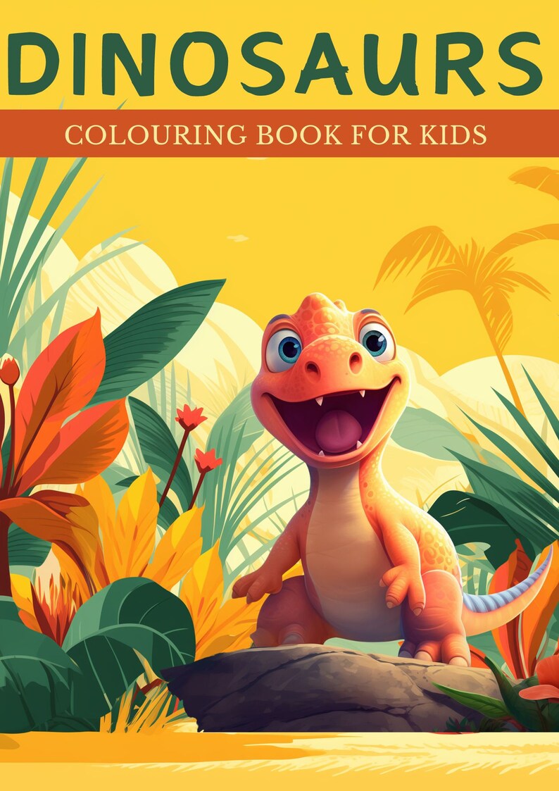 Dinosaurs Colouring Book for Kids - Mindfulness for Kids, Children ...