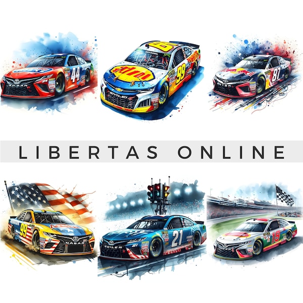 25 Nascar | design | images | photos | pictures | sublimation | bundle | clipart | illustrations | snapshot | watercolor