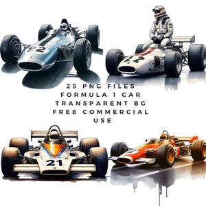 Fórmula 1 " 25 imágenes de F1 Imágenes de coches de carreras " Png Sublimación Dibujo Imprimible Arte Digital Regalo Maqueta Paquete Clipart Diseño SVG Acuarela