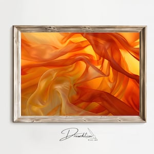 Orange Abstrakt Wand Kunst DIGITAL DOWNLOAD Orange Abstrakt Druck, Orange Kunst Moderne Kunst Poster, Orange Abstraktes Kunstwerk Mode-Dekor