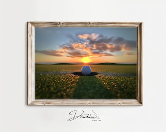 Golf Wall Art DIGITAL DOWNLOAD Golf Art Golf Digital Download Golf Ball Photo Golfer Print Golfing Decor Golf Artwork Sport Wall Art