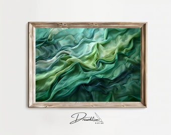 Green Abstract Wall Art DIGITAL DOWNLOAD Green Abstract Print Green Art Contemporary Art Poster Green Abstract Artwork Fashion Decor