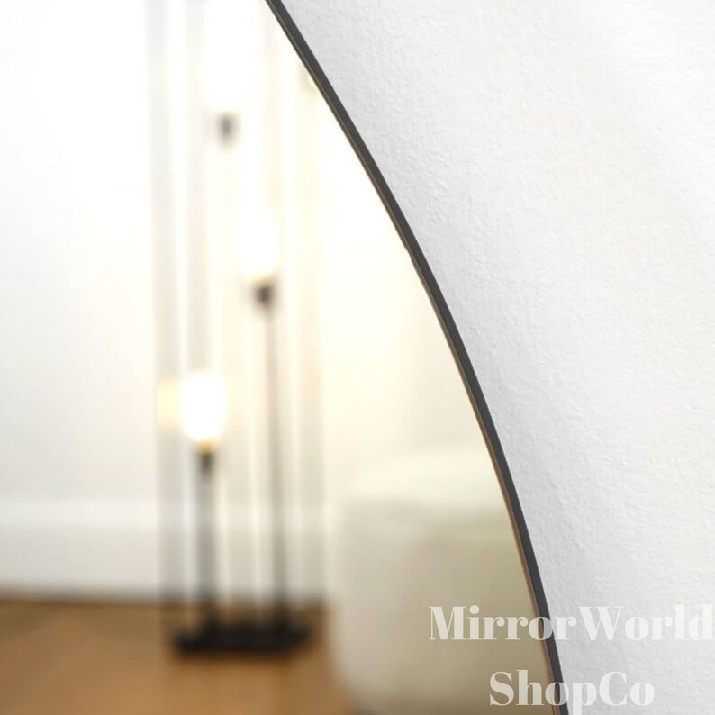 Curvy Wall Mirror, Wavy Frameless Mirror, Squiggle Mirror, Asymmetrical ...