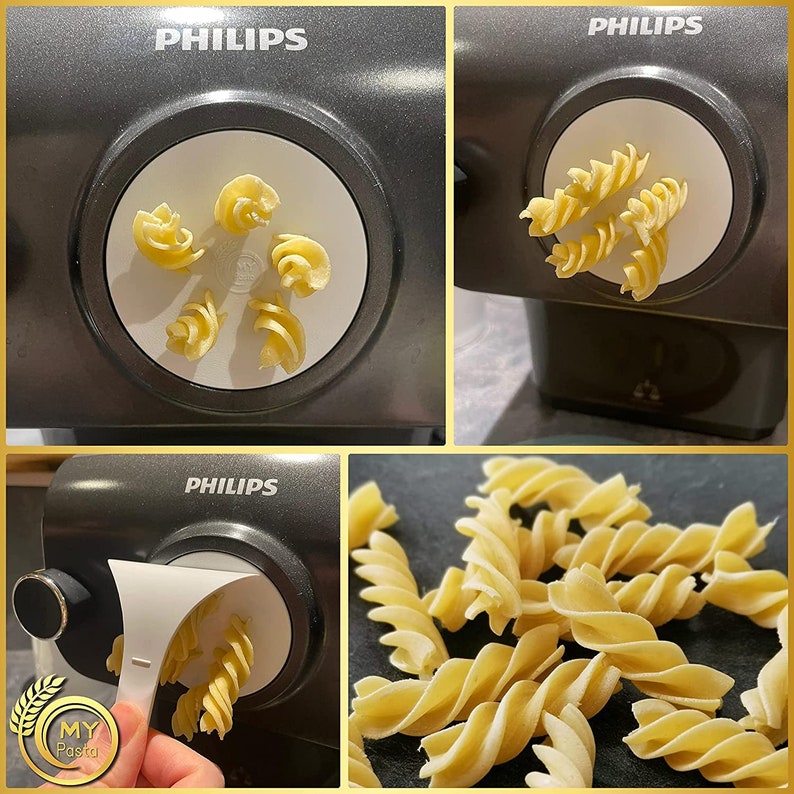 MY PASTA Fusilli Bucati Nudelform für Pastamaker geeignet für Philips Pasta Maker Avance Matrizen Pastadisc für selbstgemachte Pasta zdjęcie 5