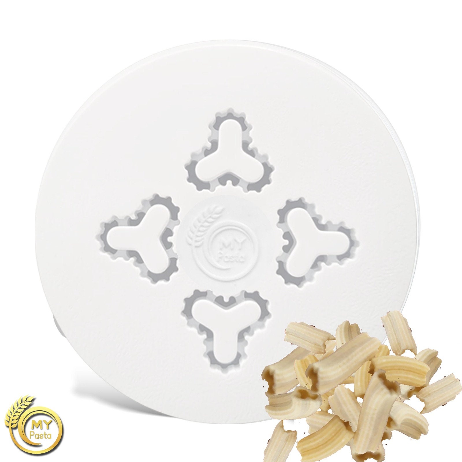 MY PASTA -Trigatelli - pasta mold for pasta maker - suitable for Philips Pasta Maker Avance - matrices Pastadisc homemade pasta