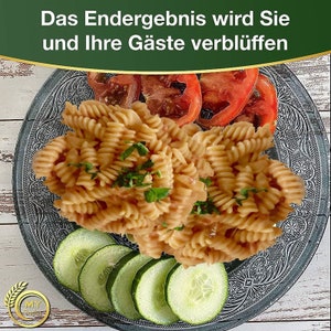 MY PASTA Fusilli Turbo Nudelform für Pastamaker geeignet für Philips Pasta Maker Avance Matrizen Pastadisc selbstgemachte Pasta zdjęcie 5