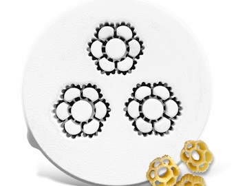 MY PASTA - Flowers set of 3 - pasta mold for pasta makers - suitable for Philips Pasta Maker Avance - pastadisc matrices for homemade pasta