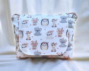 Trousse de toilette pour bébé avec des animaux de la forêt