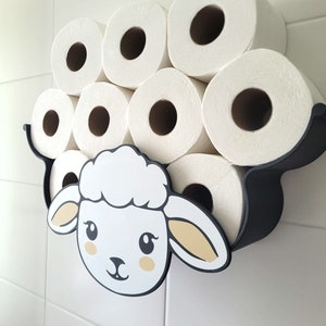 Toilet sheep wall mount toilet paper 13 rolls