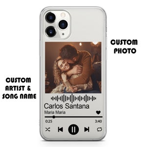 Custom Music Plaque Phone Case Album Cover Soft Clear for iPhone 15 Pro / 14 / 14 Plus / 13 Pro Max / 12/ 11 Pro / Samsung HTC Pixsl