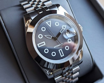 Benutzerdefinierte Fliegeruhr, handgemachtes Zifferblatt, benutzerdefinierte Mod Uhr, personalisierte Uhr, benutzerdefinierte Herrenuhr, Pilotenuhr im Vintage-Stil