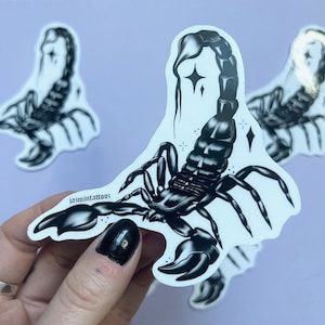 Gothic Skorpion Aufkleber | Tattoo inspirierte Gothic Aufkleber