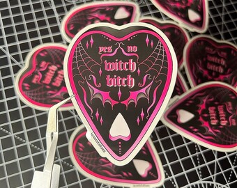 Ouija Planchette Sticker | tattoo inspired gothic decal