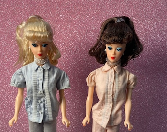 Two-Piece Pajama Pak: 1962-63 Barbie Vintage Fashion